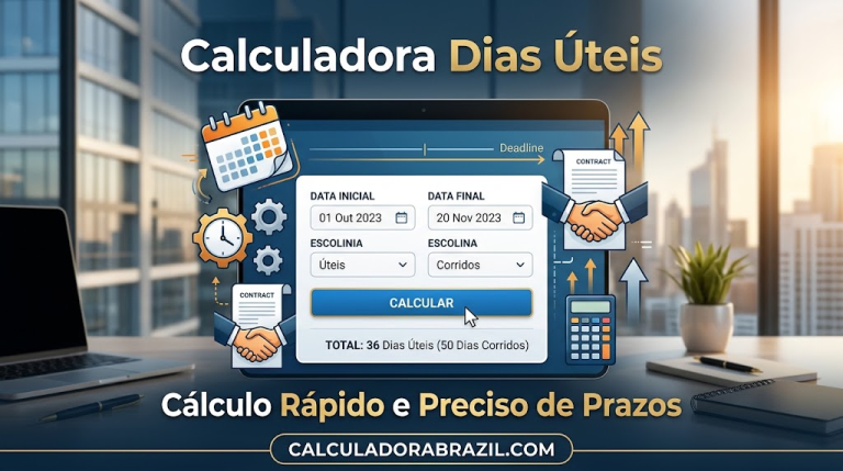 Calculadora Dias Úteis Cálculo Rápido e Preciso de Prazos