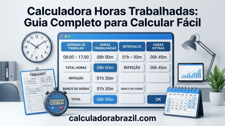 Calculadora Horas Trabalhadas Guia Completo para Calcular Fácil