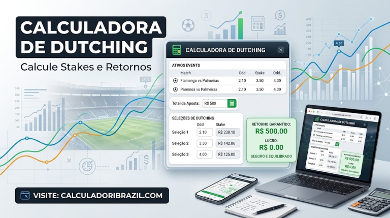 Calculadora de Dutching - Calcule Stakes e Retornos