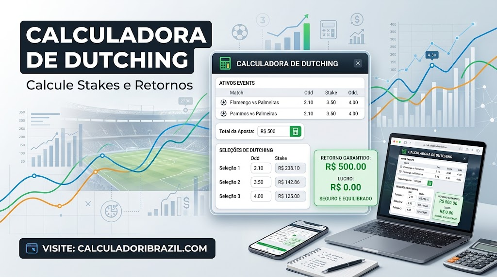 Calculadora de Dutching - Calcule Stakes e Retornos
