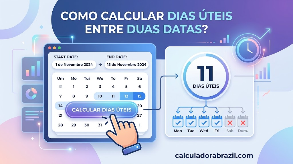 Como Calcular Dias Úteis Entre Duas Datas?