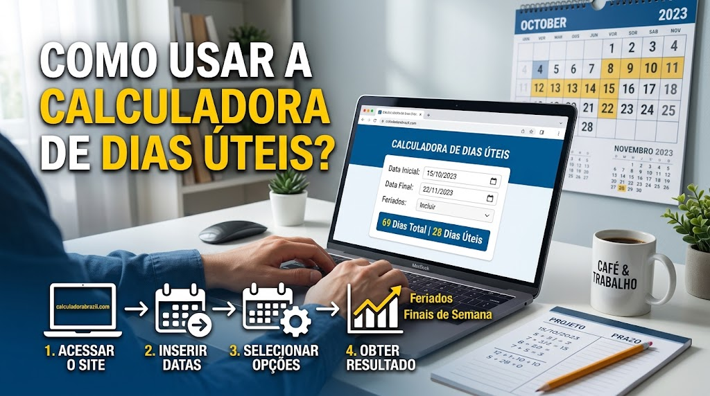 Como Usar A Calculadora De Dias Úteis?