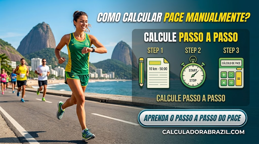 Como calcular pace manualmente?