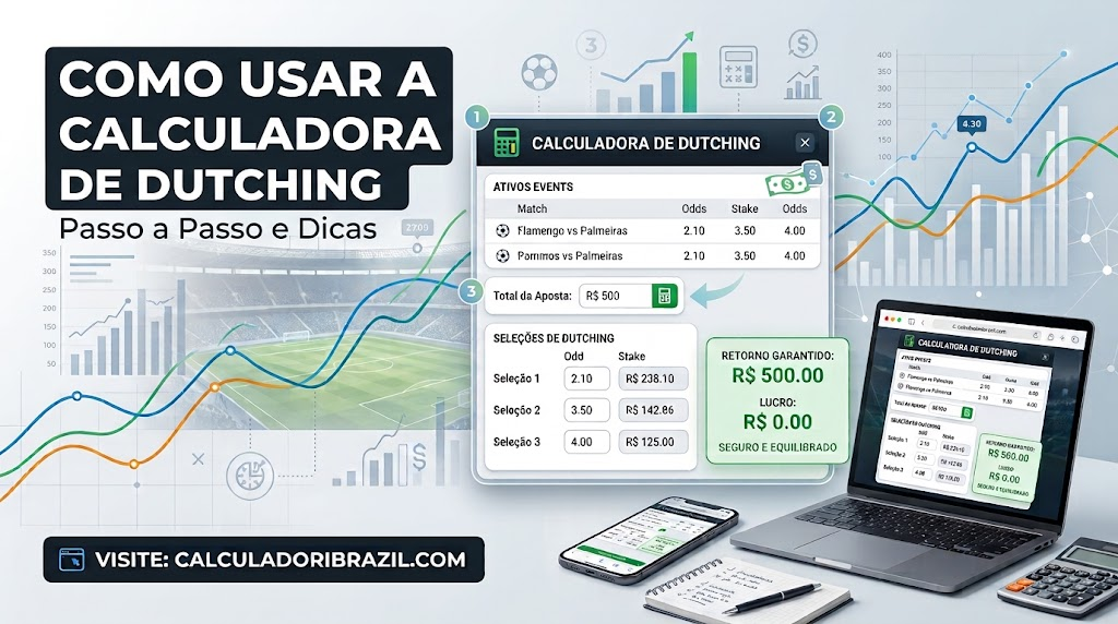 Como usar a calculadora de Dutching