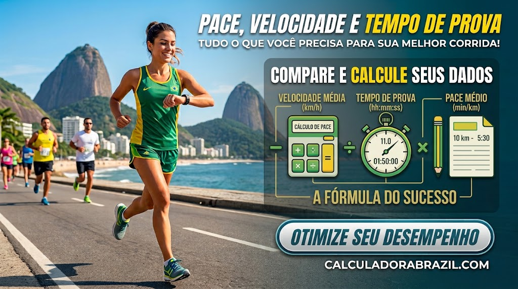 Pace, velocidade e tempo de prova